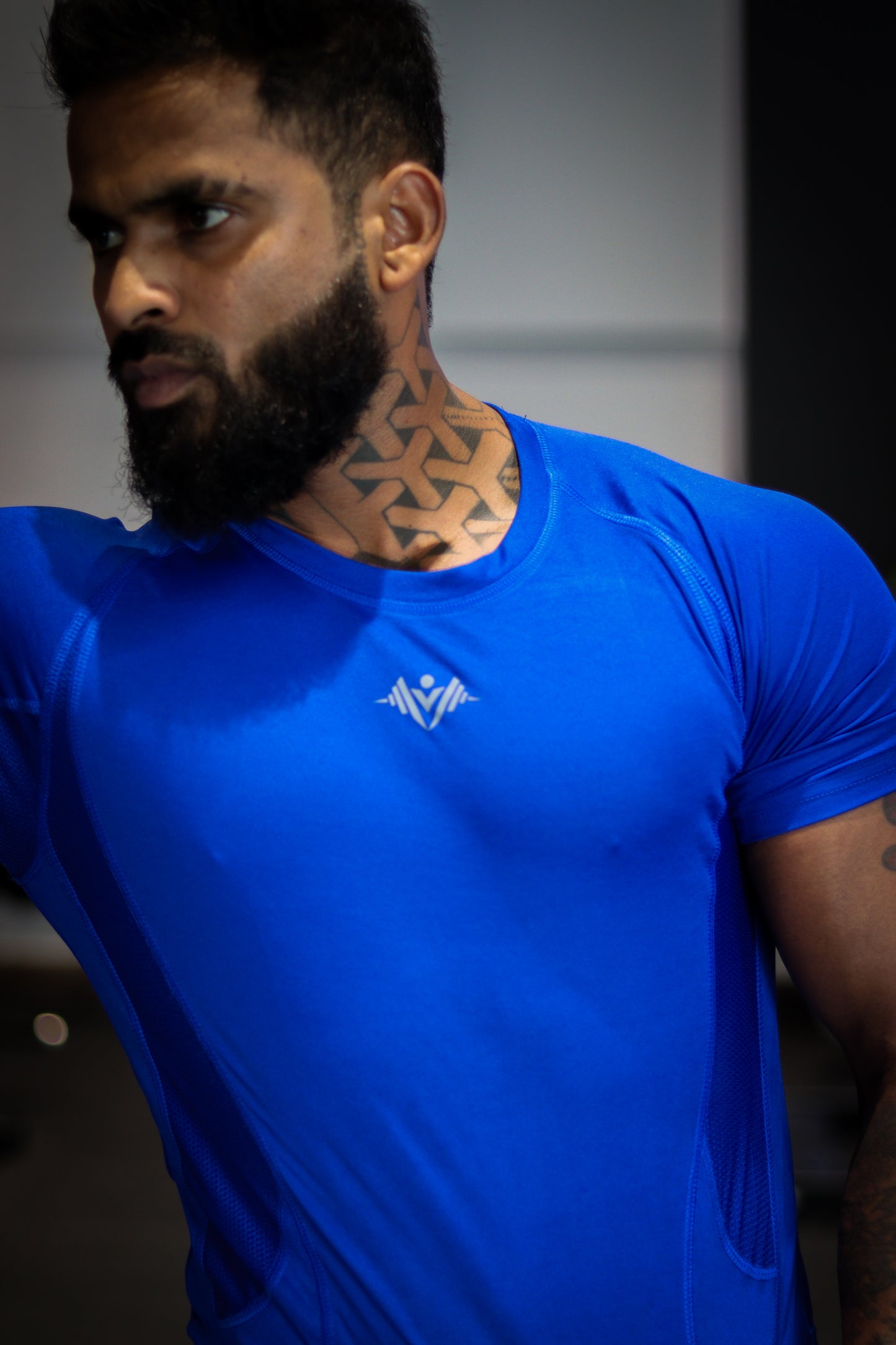 LYFTRS Royal Pulse Half Sleeve Compression T-Shirt | AirFlow Series