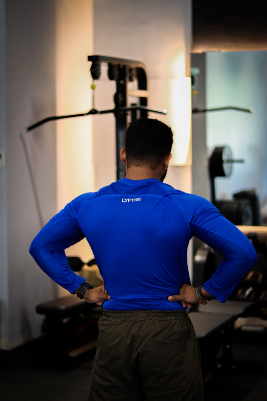 LYFTRS Royal Pulse Full Sleeve Compression T-Shirt | Airflow Series