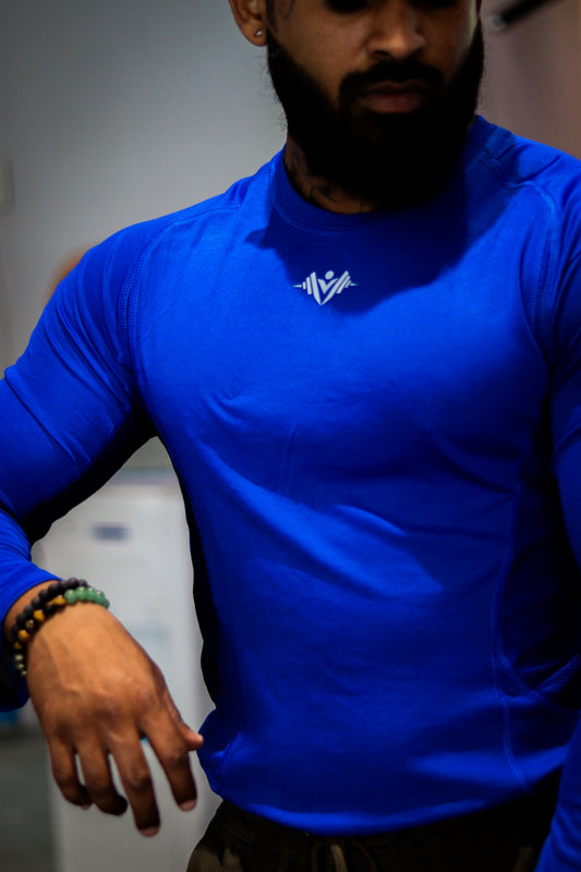 LYFTRS Royal Pulse Full Sleeve Compression T-Shirt | Airflow Series