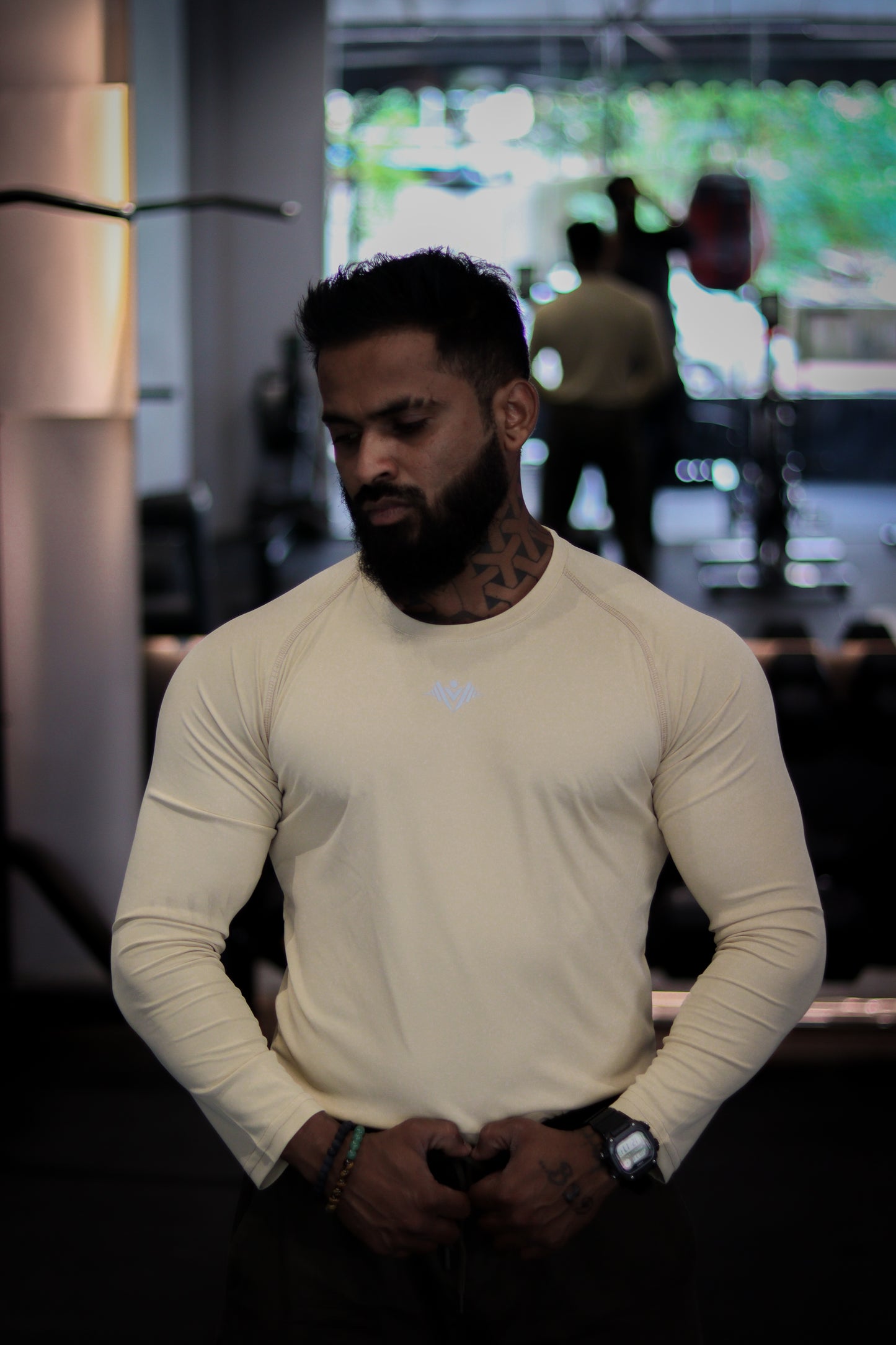 LYFTRS Sahara Sand Full Sleeve Compression T-Shirt | Performance Series