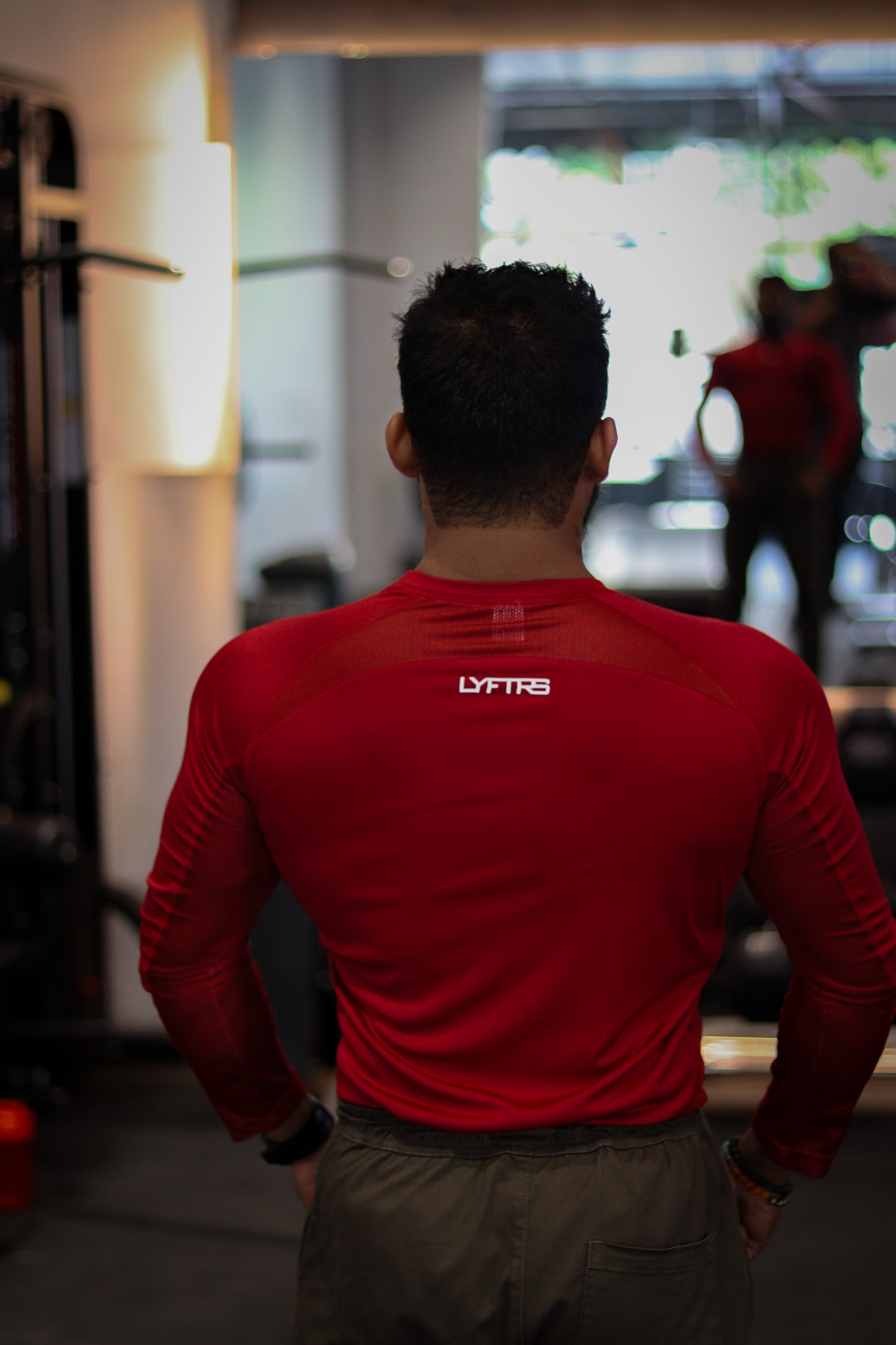 LYFTRS Iron Maroon Full Sleeve Compression T-Shirt | AirFlow Series