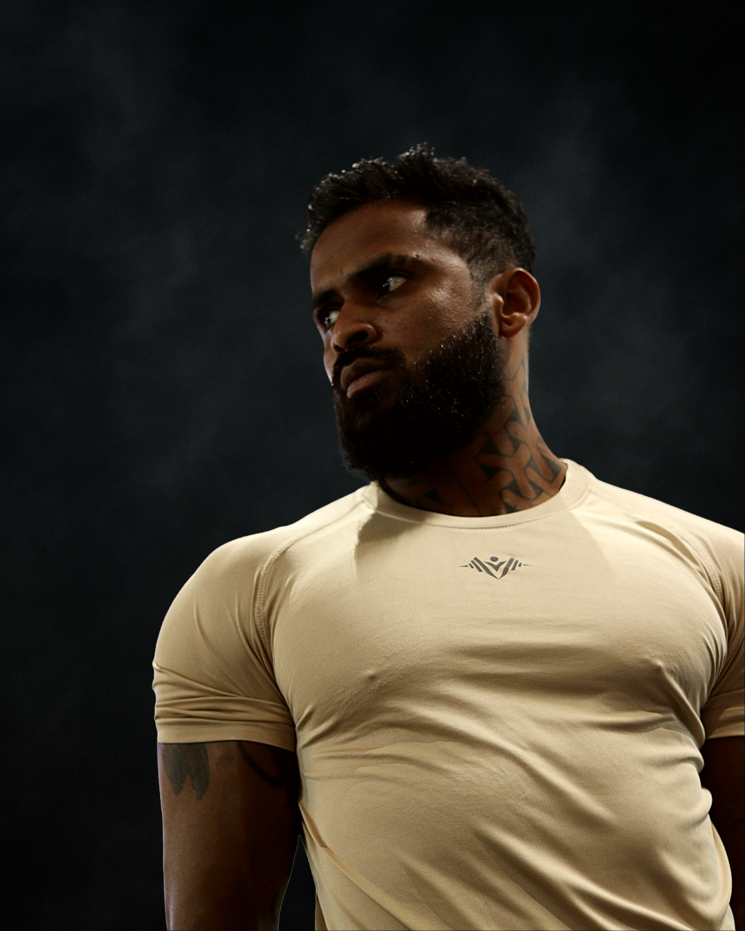 LYFTRS Sahara Sand Half Sleeve Compression T-Shirt | Performance Series