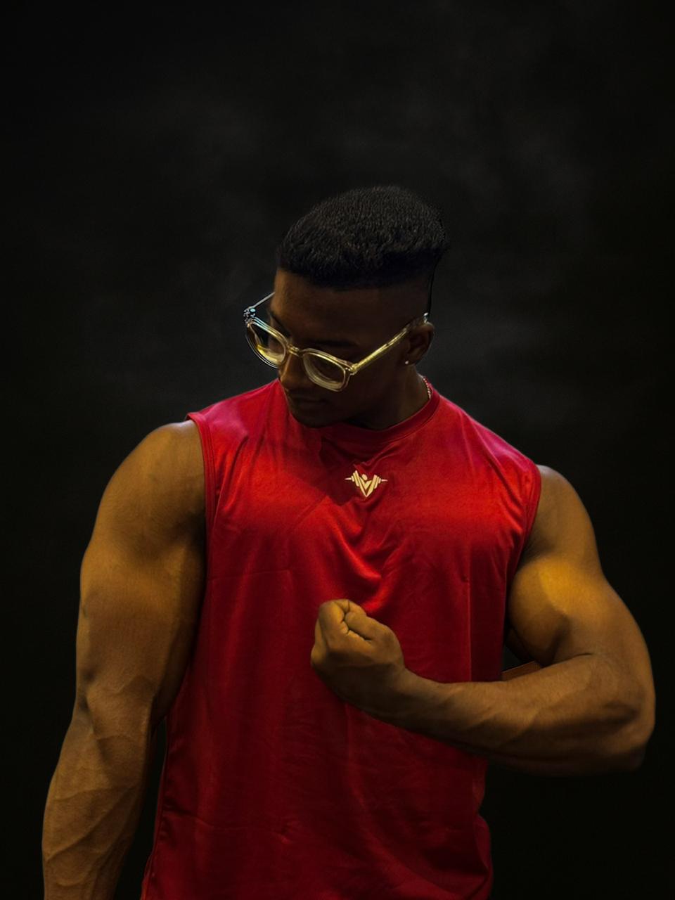 LYFTRS Iron Maroon Sleeveless T-Shirt – Flex Series