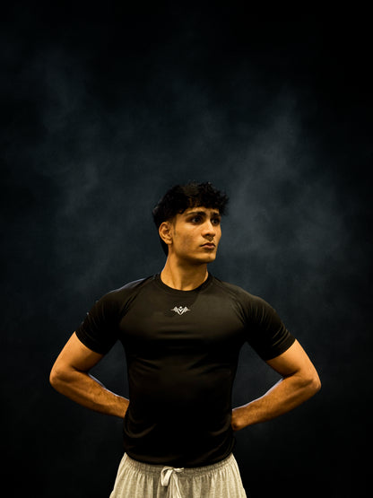 LYFTRS Blackout Flex Half Sleeve Compression T-Shirt | Performance Series